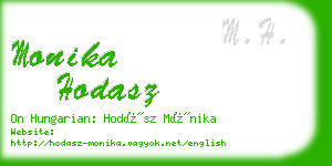 monika hodasz business card